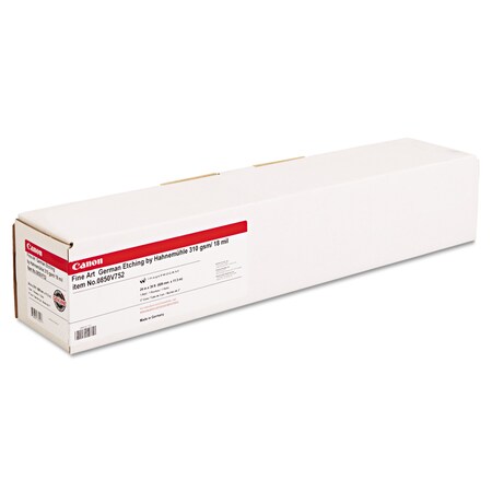 Canon German Etching by Hahnemuhle Paper, 3 in. Core, 18 mil, 24 in. x 39 ft, Textured White 0850V752
